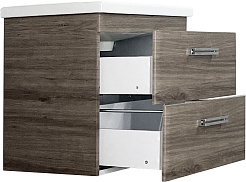 Style Line Тумба под раковину Лотос 80 подвесная сосна лофт – фотография-6